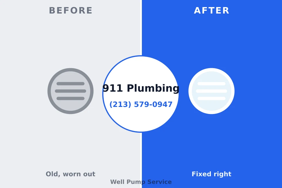 Before and after: plumbing repair Peabody, KS